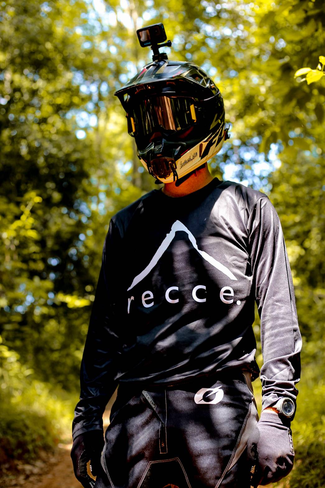 Premium MTB Jersey: Recce Classic Black Long Sleeve - Shop Now!