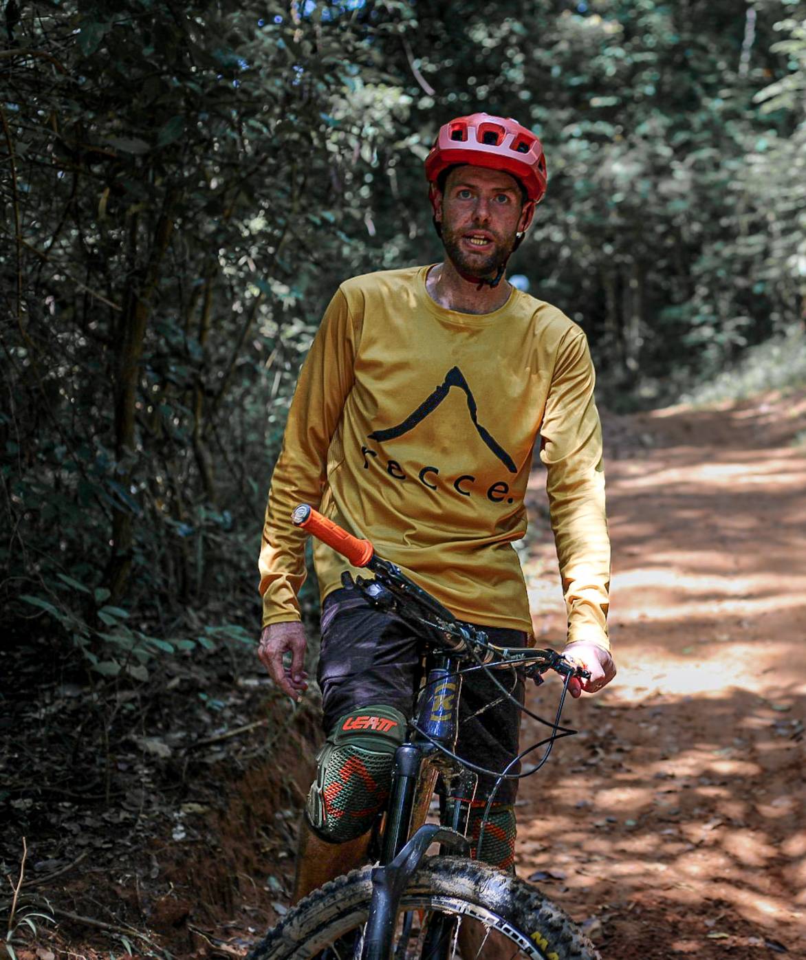 Premium MTB Jersey: Recce Classic Golden Yellow Long Sleeve - Shop Now!