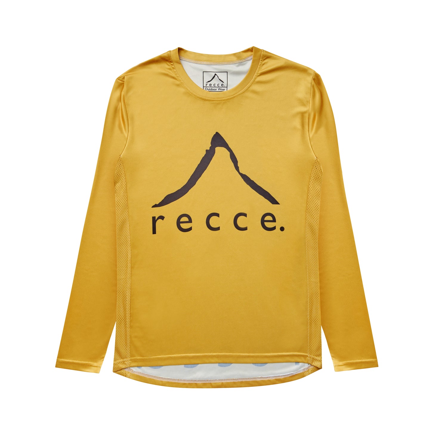 Premium MTB Jersey: Recce Classic Golden Yellow Long Sleeve - Shop Now!