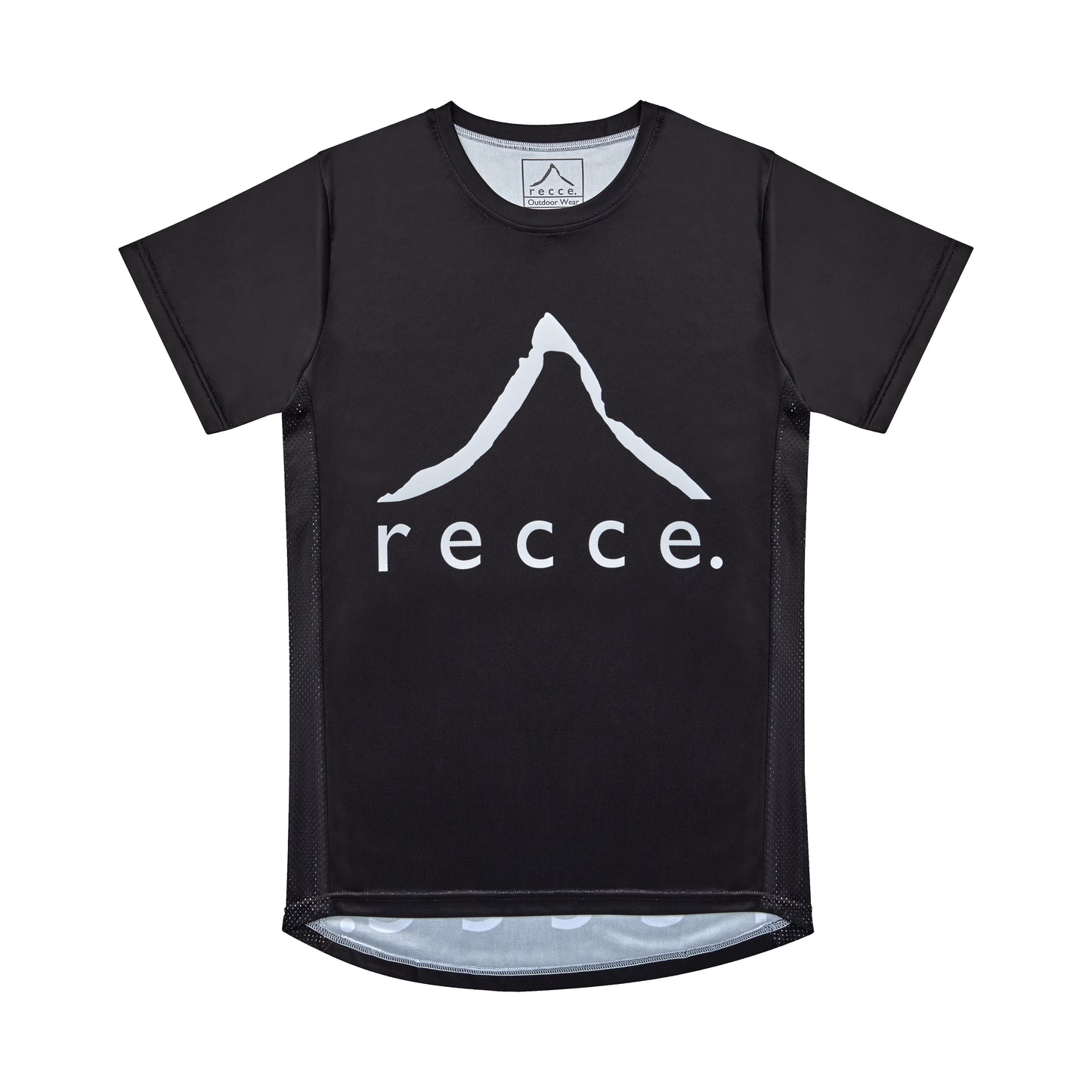 Premium MTB Jersey: Recce Classic Black Short Sleeve - Shop Now!