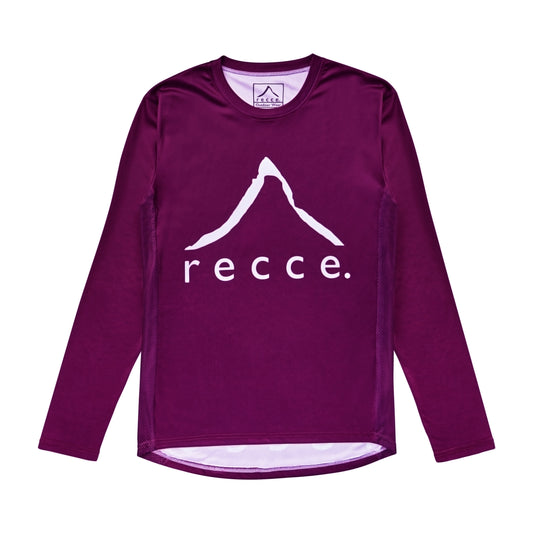 Premium MTB Jersey: Recce Classic Purple Long Sleeve - Shop Now!