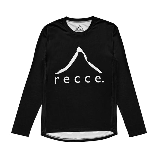 Premium MTB Jersey: Recce Classic Black Long Sleeve - Shop Now!